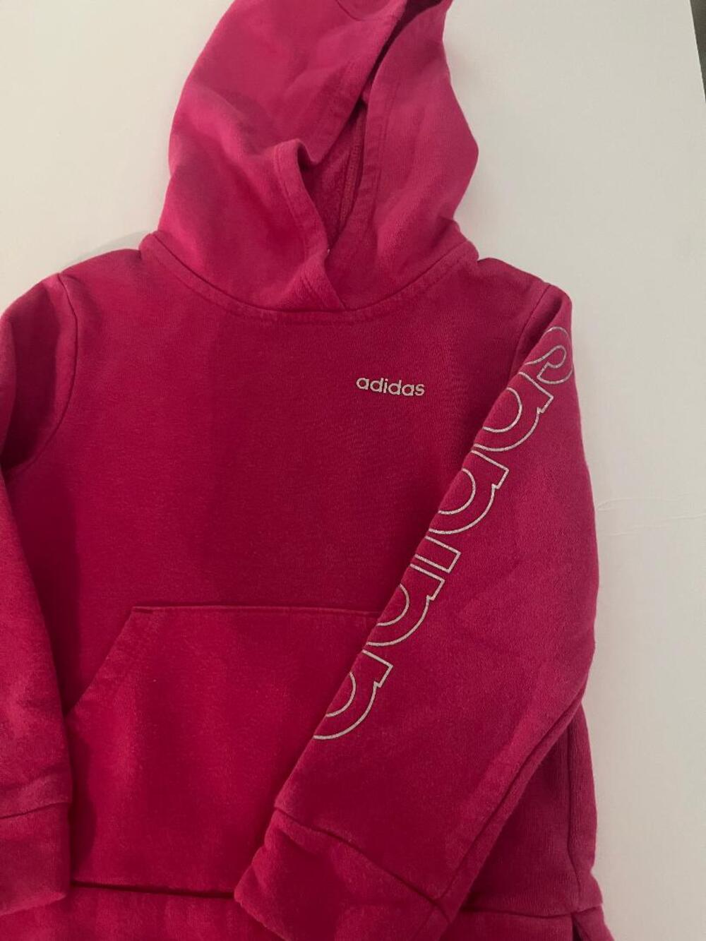 Adidas Hot Pink Linear Logo Hoodie 💖3T